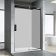 1170*870*1950mm 3 Sides Black Frameless Sliding Door Rectangle Shower Box